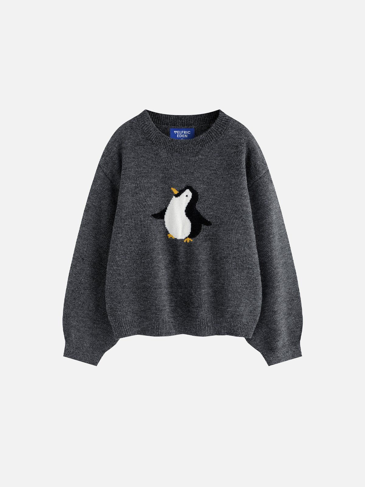 Aelfric Eden Cute Penguin Cropped Sweater