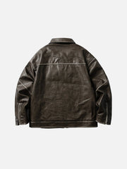 Aelfric Eden Pocket Patchwork Faux Leather Jacket