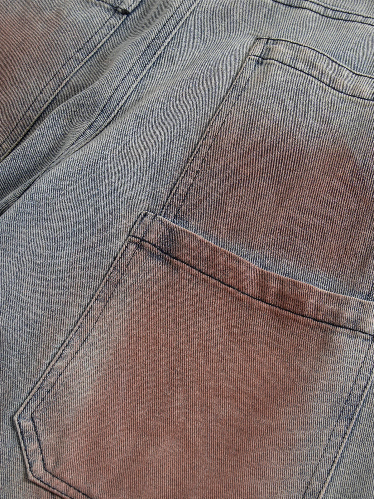 Aelfric Eden Dirt Color Double Waist Loose Jeans