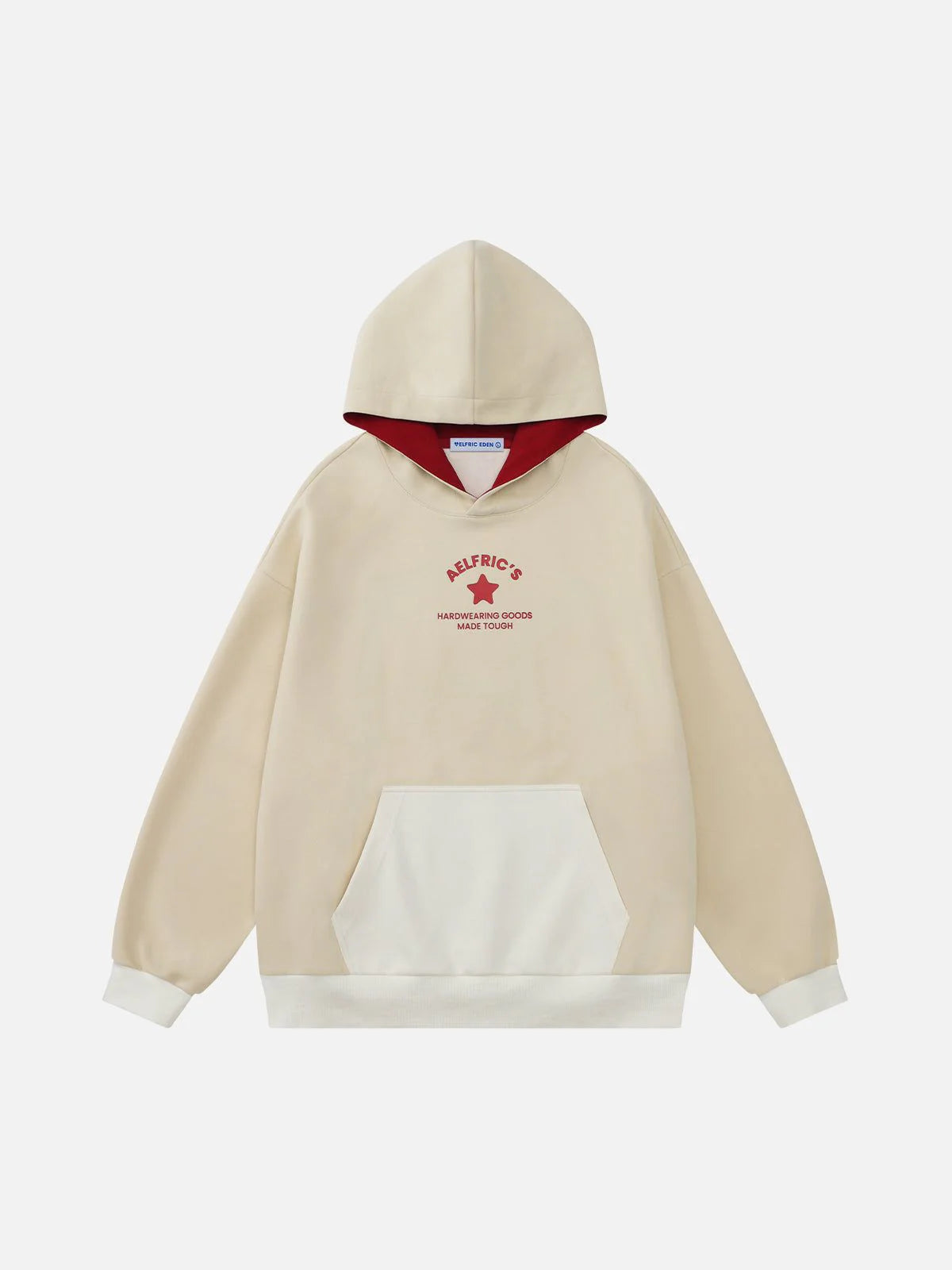Aelfric Eden Star Applique Embroidery Pullover Hoodie