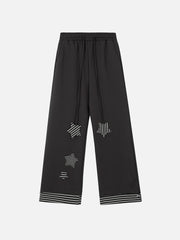 Aelfric Eden Applique Embroidery Star Loose Pants