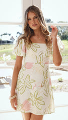 Anita Mini Dress - Primavera Print