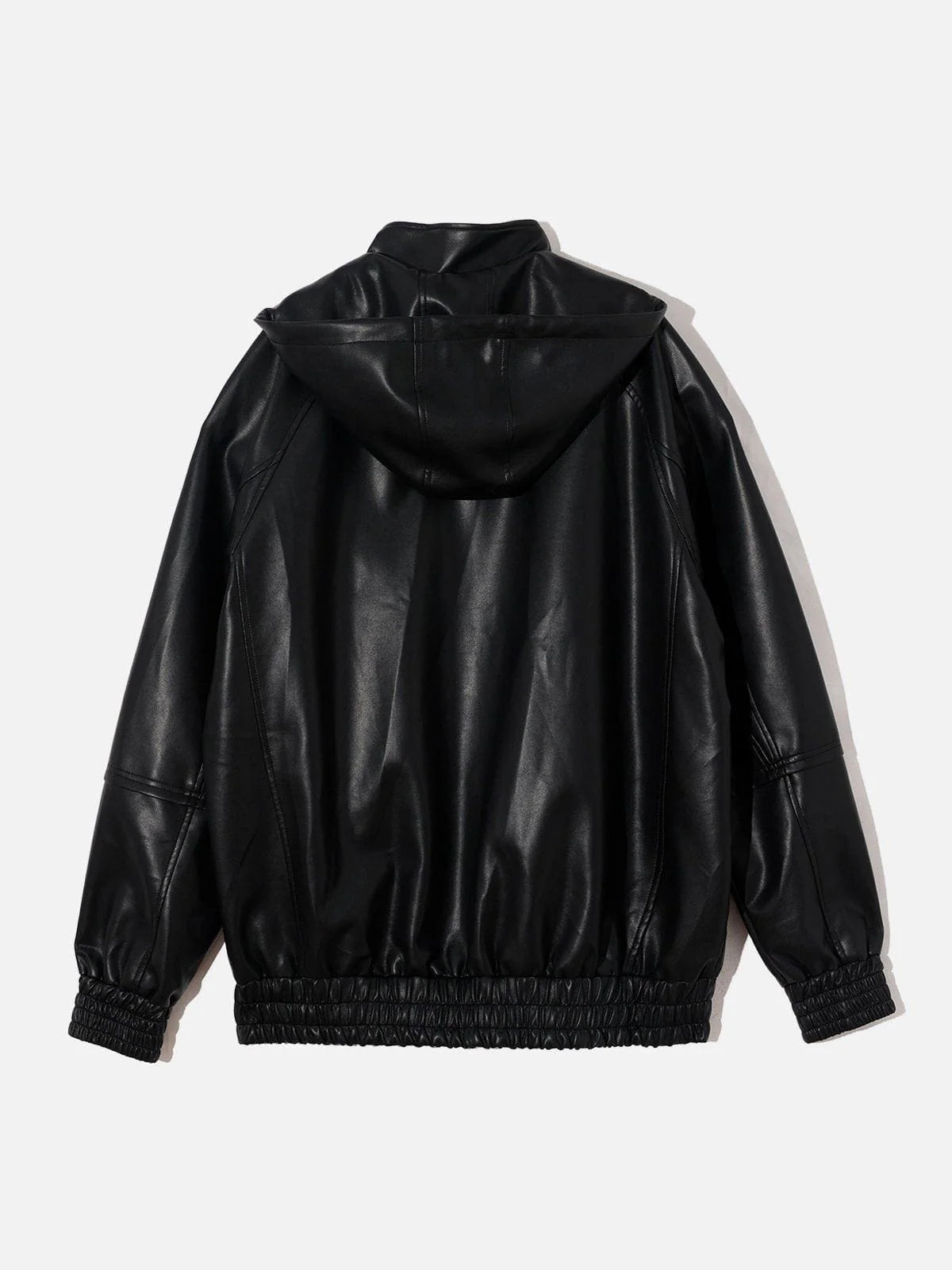 City Of Love Hooded Faux Leather Jacket