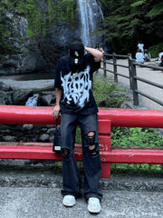 Aelfric Eden Abstract Print Washed Tee