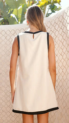 Amara Mini Dress - Oatmeal