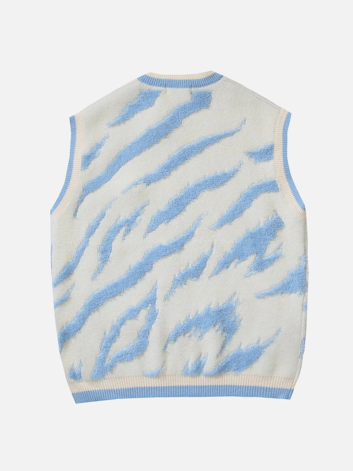 Aelfric Eden Flocking Zebra Pattern Sweater Vest