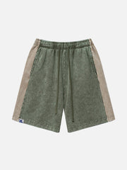 Aelfric Eden Color Blocking Washed Shorts