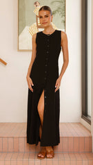 Lina Maxi Dress - Black
