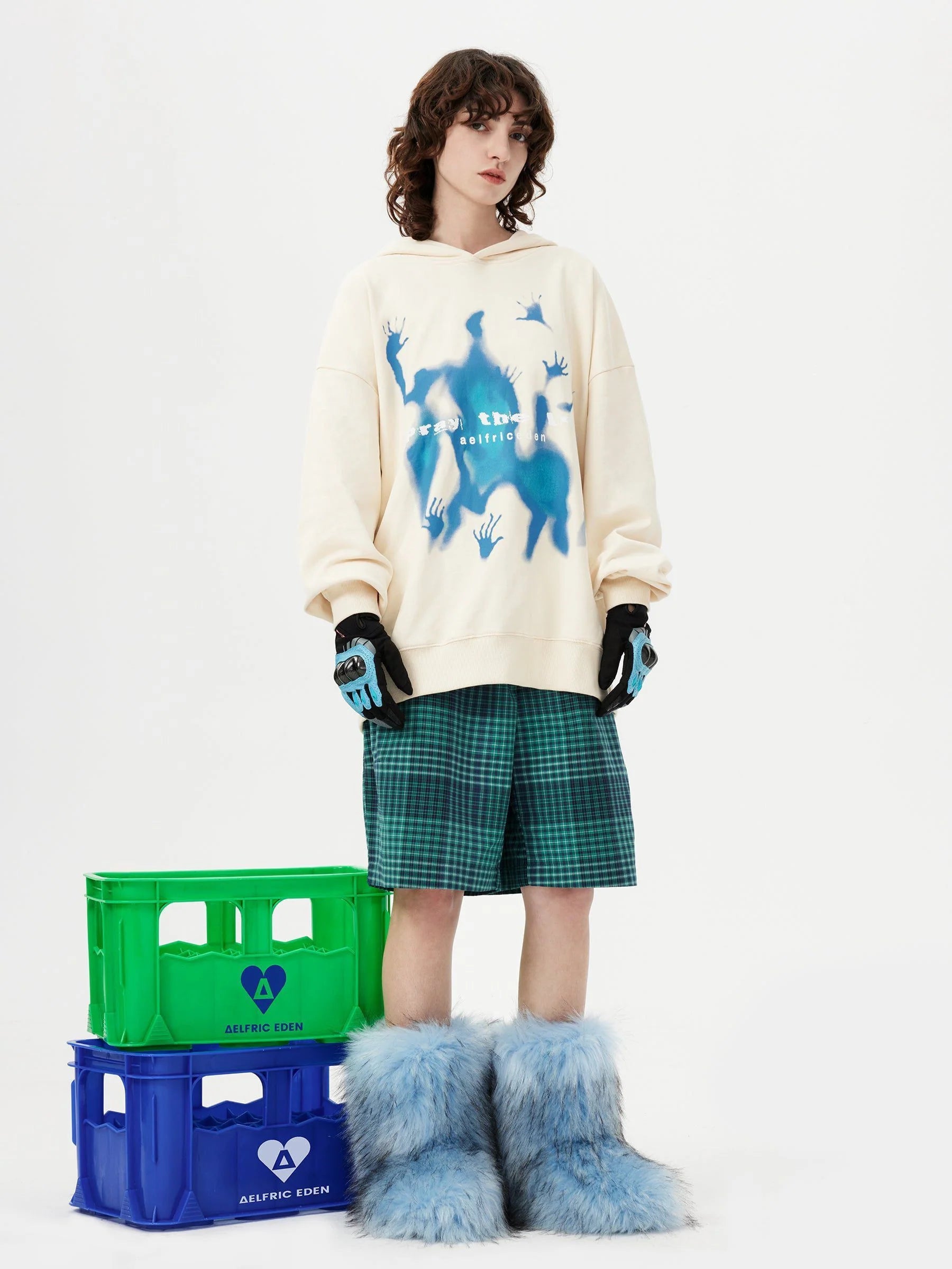 Aelfric Eden Abstraction Shadow Print Hoodie