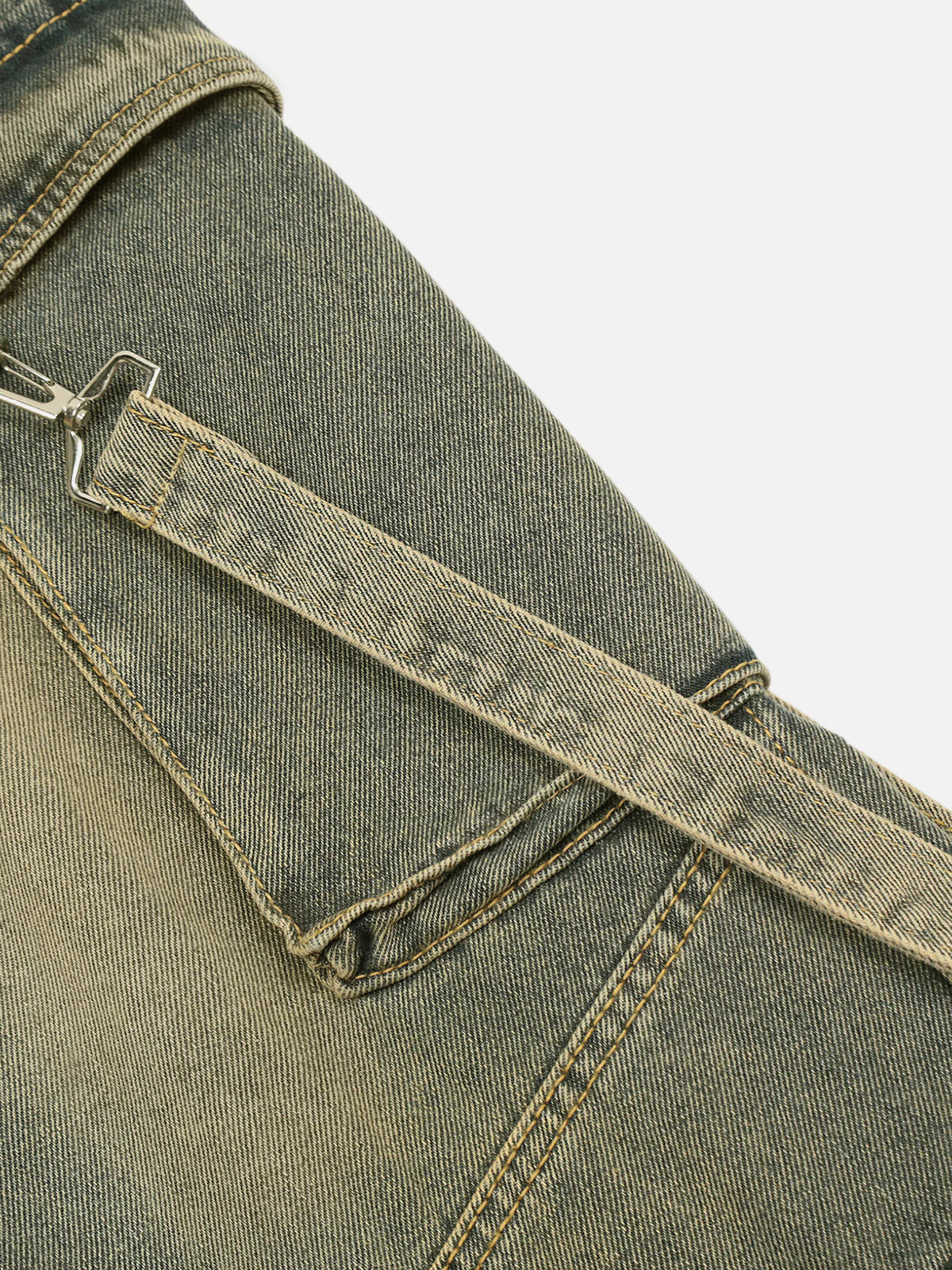 Aelfric Eden Multi Pocket Washed Loose Jeans