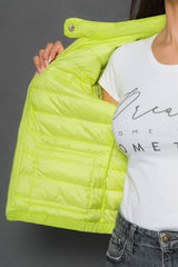 Geaca subtire fara gluga - GIULIA - Galben Neon