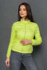 Geaca subtire fara gluga - GIULIA - Galben Neon