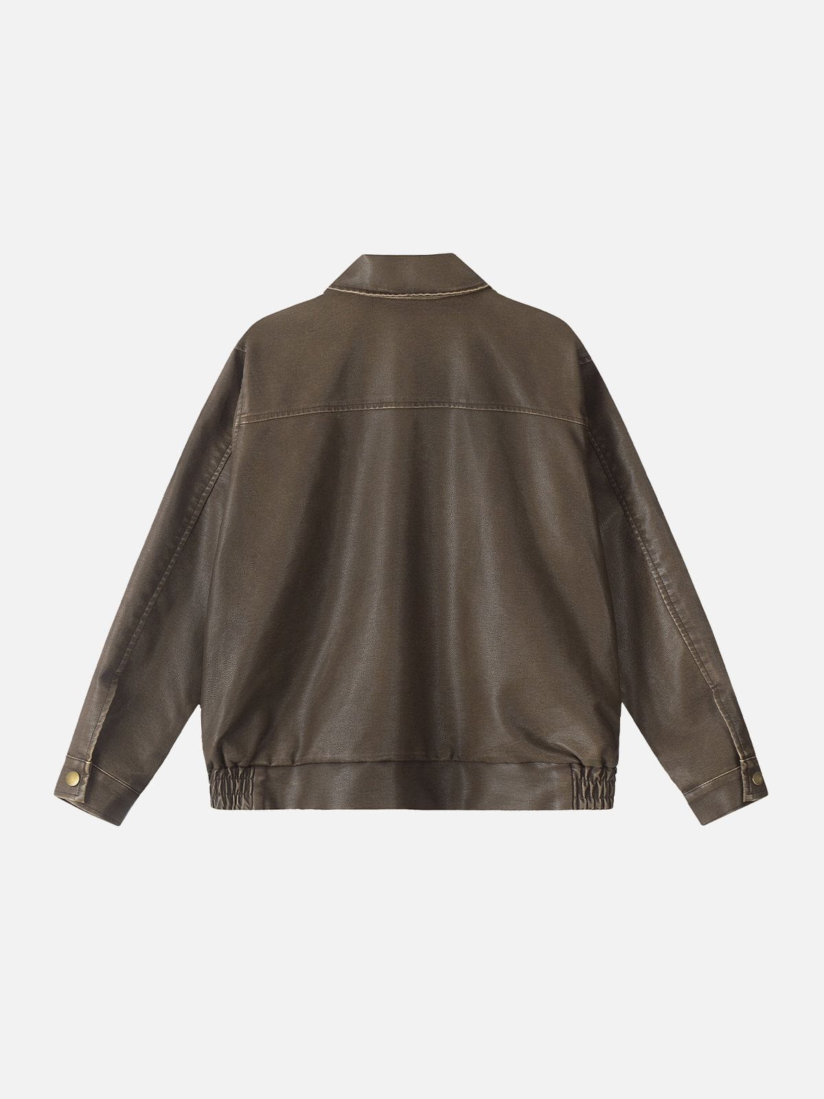Aelfric Eden Basic Pocket Faux Leather Jacket