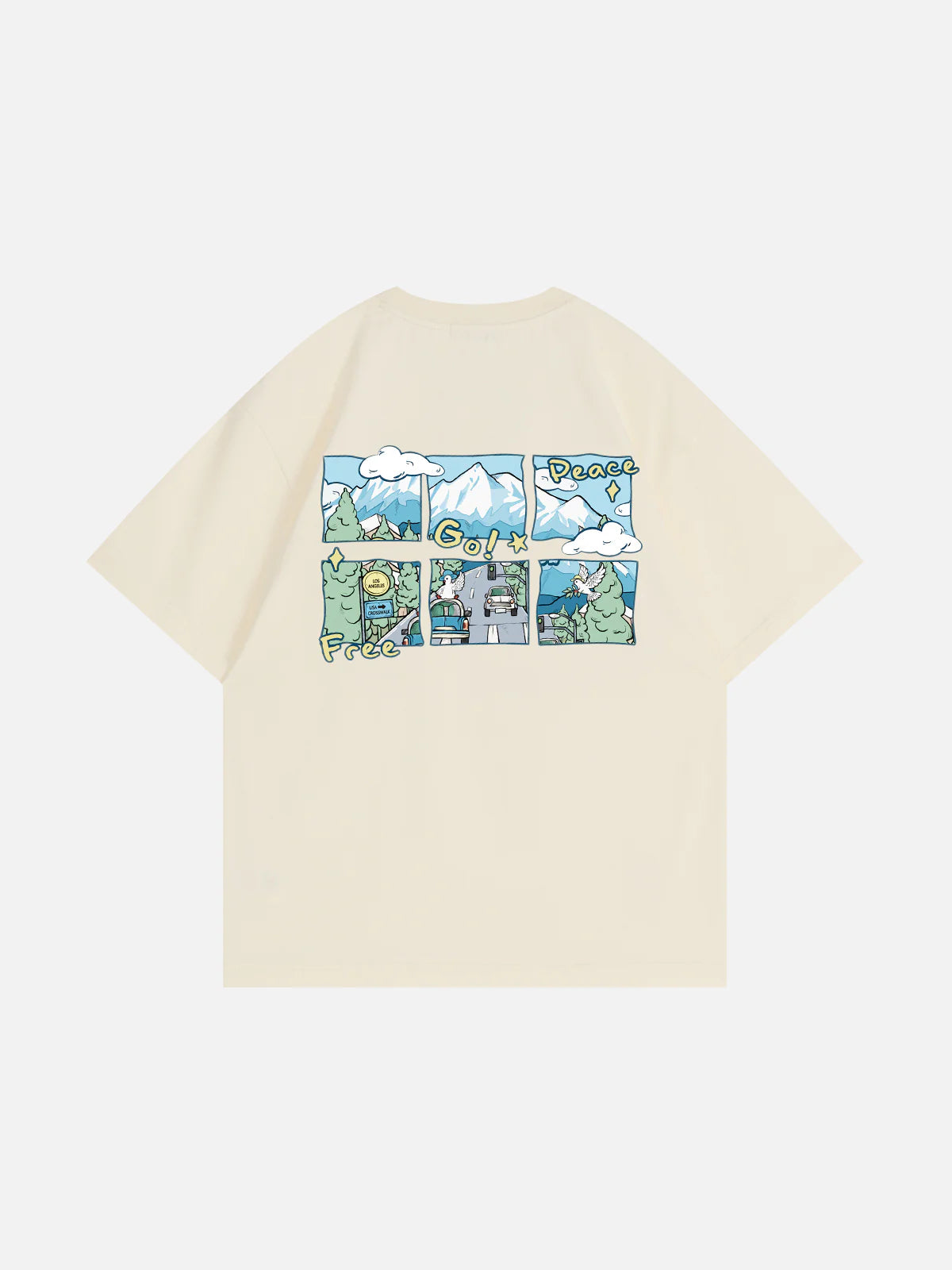 Aelfric Eden Peace Pigeon Print Tee