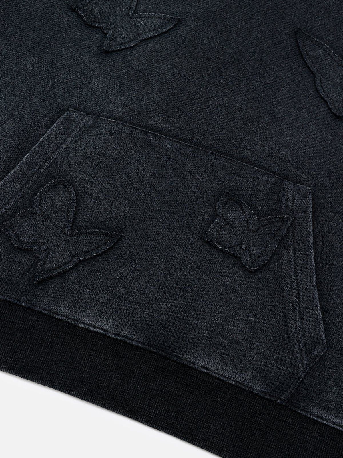 Aelfric Eden Applique Butterfly Washed Hoodie