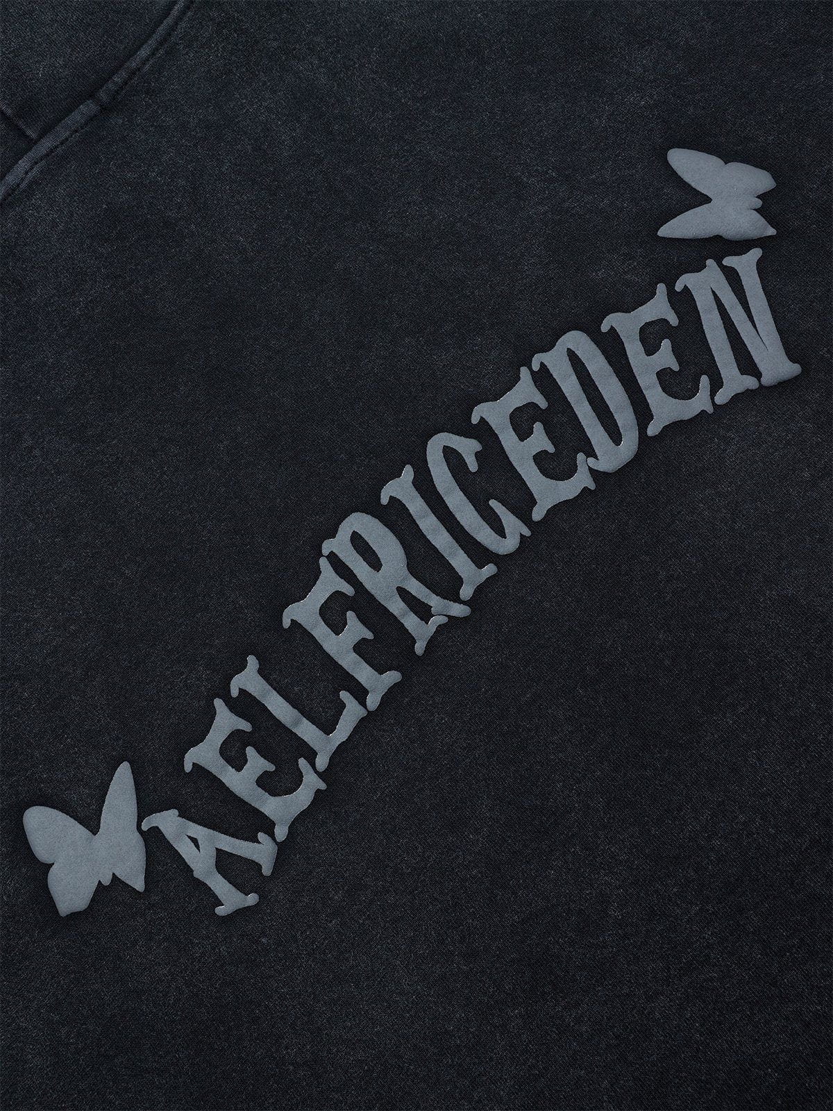 Aelfric Eden Applique Butterfly Washed Hoodie