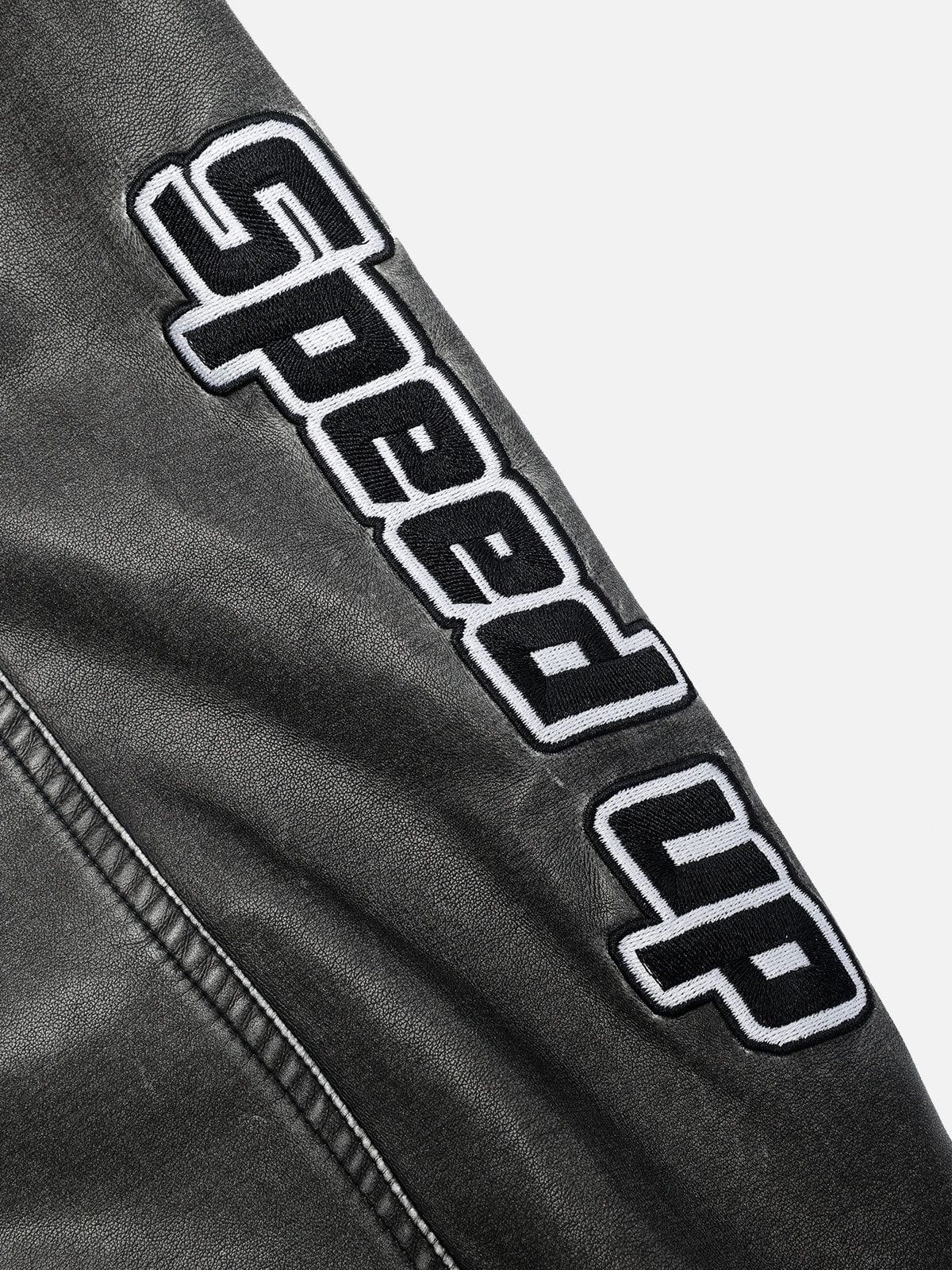Aelfric Eden Embroidery Washed Racing Jacket