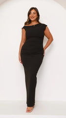 Lilah Maxi Dress - Black