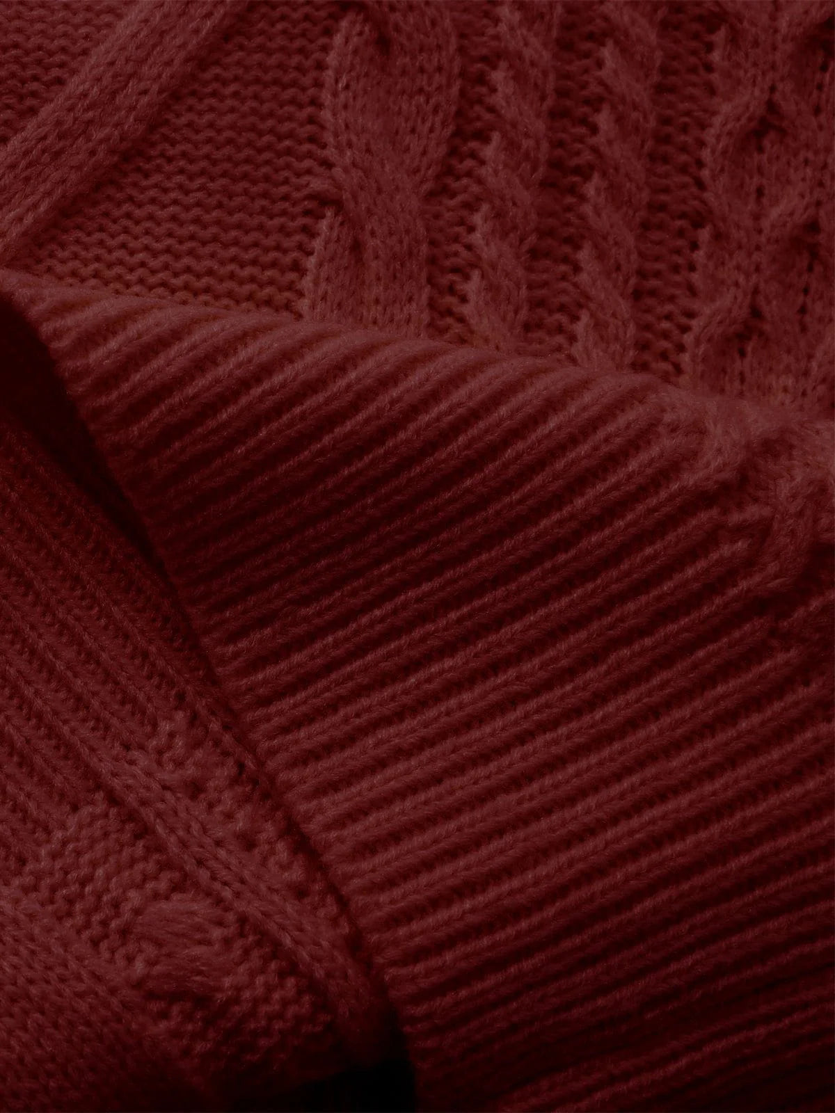 Aelfric Eden Retro 90s Burgundy Red Sweater