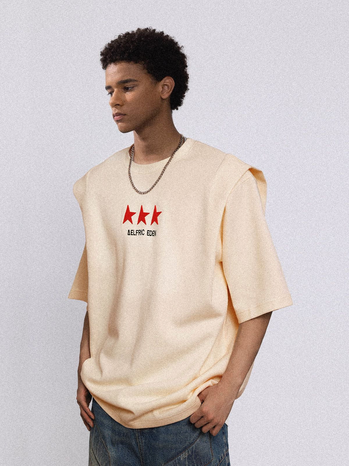 Aelfric Eden Love & Peace Double Shoulder Tee