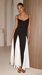 Darcie Maxi Dress - Black / Nude