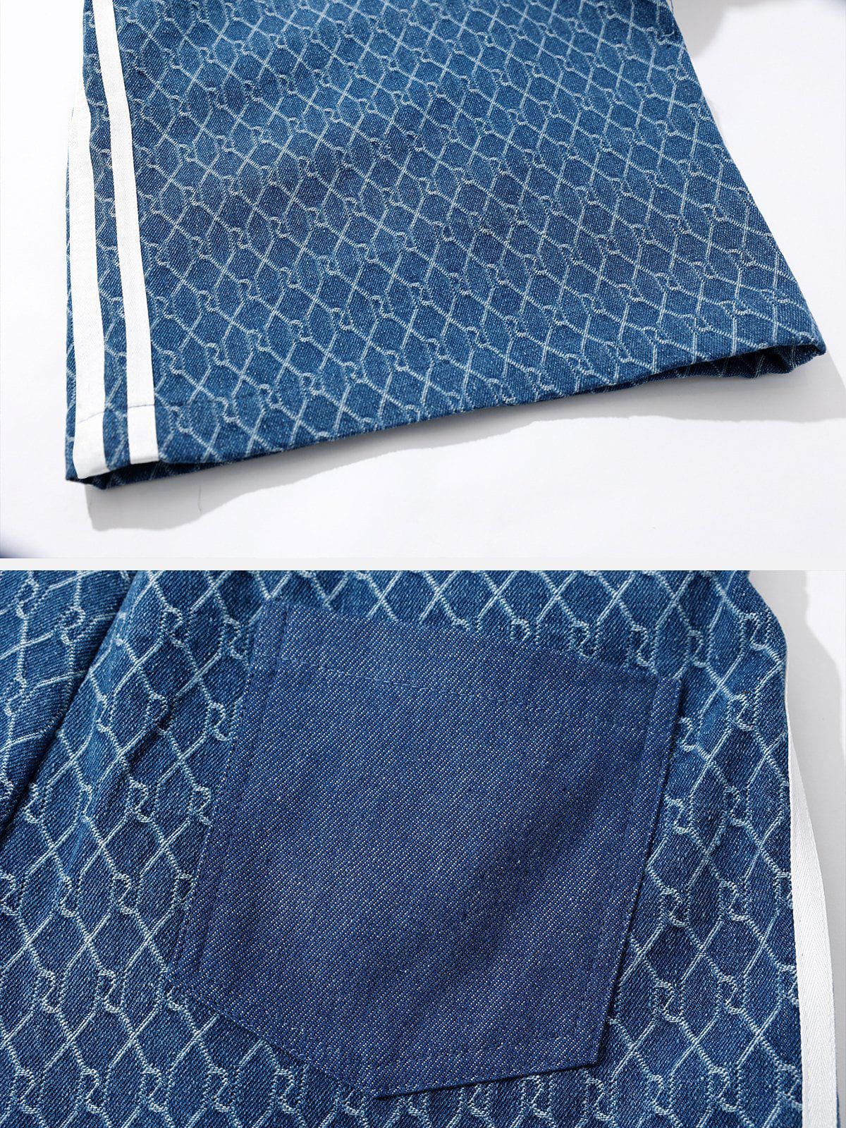 Aelfric Eden Vintage Denim Jacquard Baggy Jeans