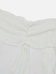 Aelfric Eden Distressed Off-The-Shoulder Boxy Sweater