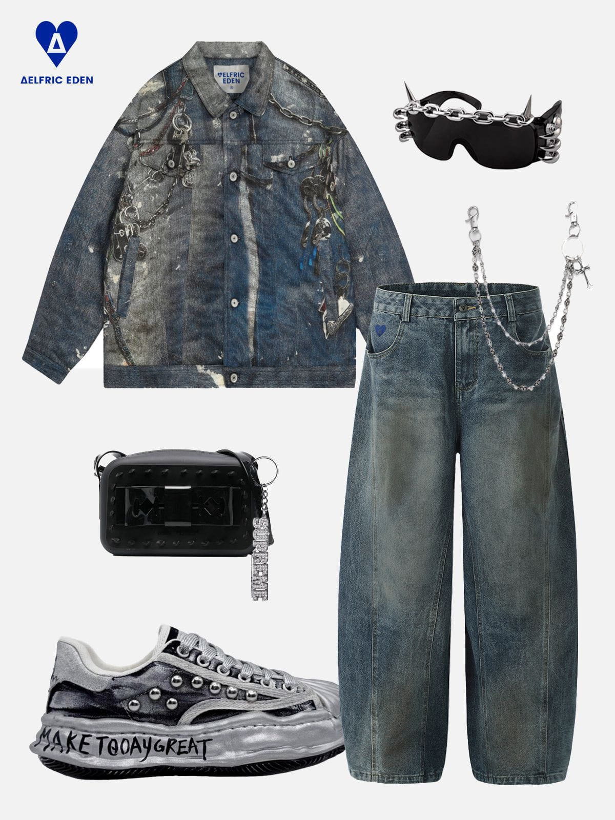 Aelfric Eden Washed Barrel Loose Jeans