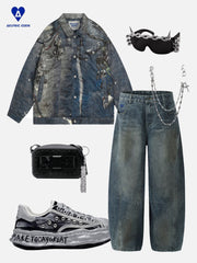Aelfric Eden Washed Barrel Loose Jeans