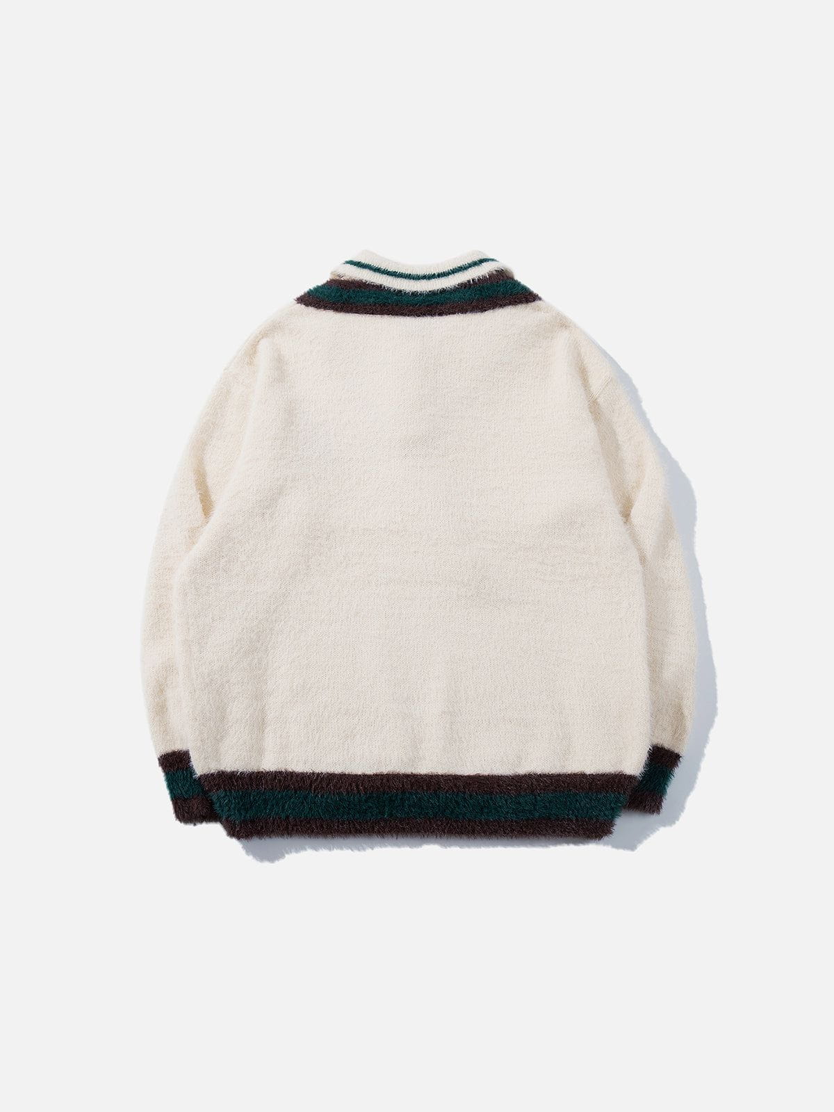 Aelfric Eden Stripe Tie Polo Sweater