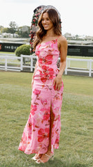 Karalina Maxi Dress - Pink Floral