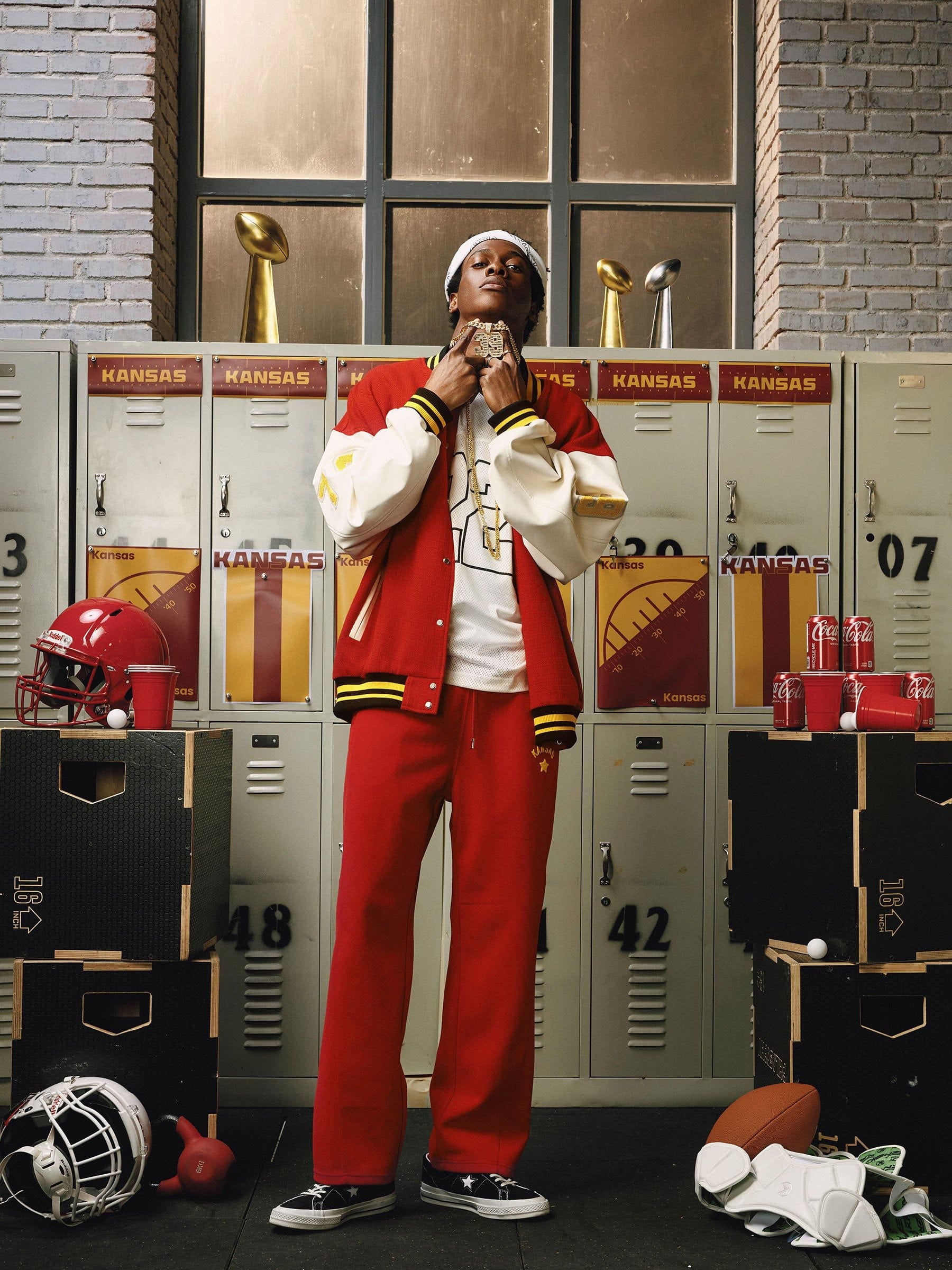 Aelfric Eden The Bowl Color Blocking Varsity Jacket