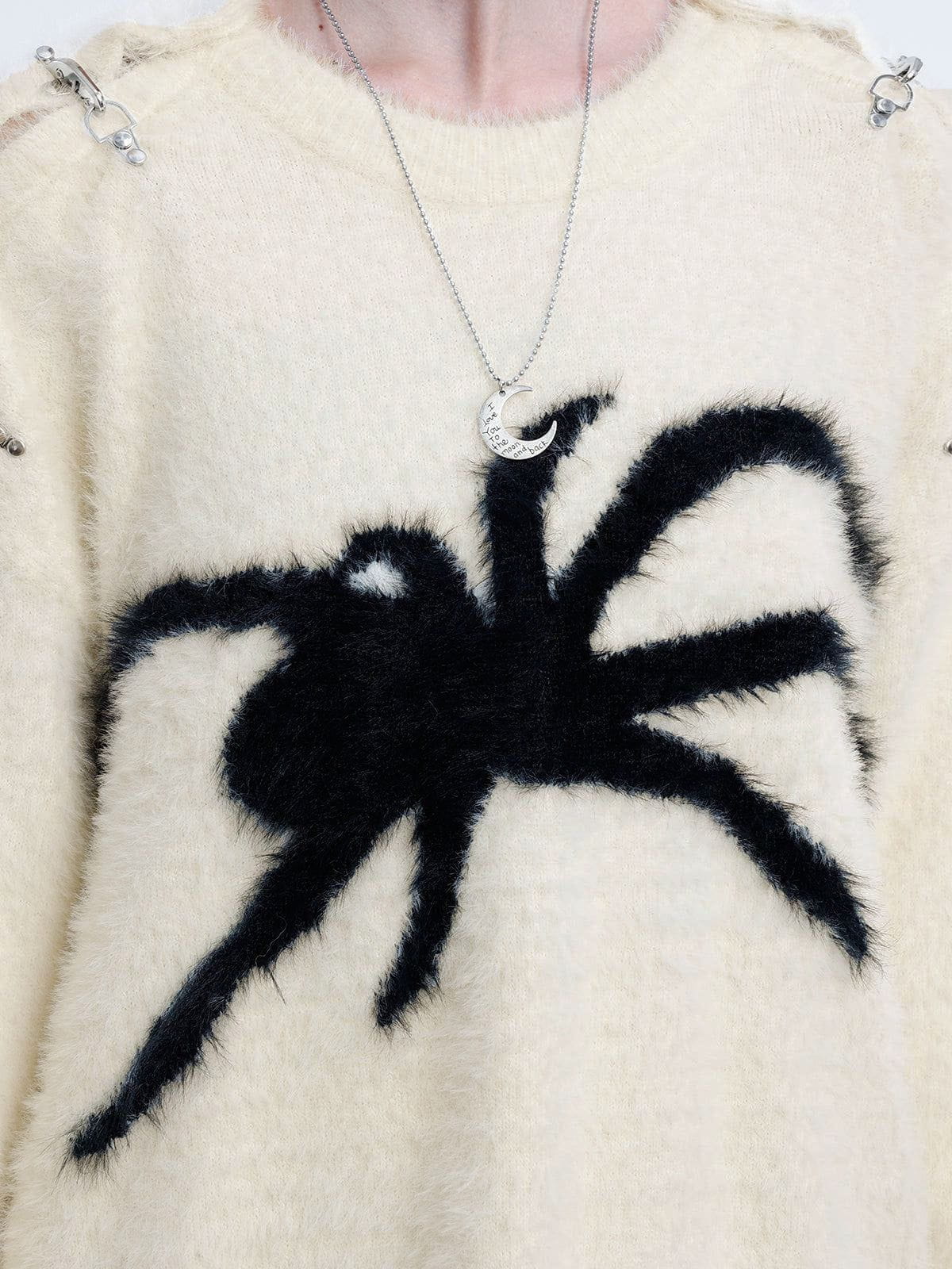 Aelfric Eden Metal Buckle Spider Jacquard Sweater
