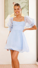 Lakeithia Mini Dress - Blue