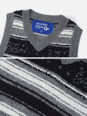 Aelfric Eden Stripe Jacquard Sweater Vest