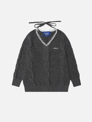 Aelfric Eden Lace V-Neck Sweater