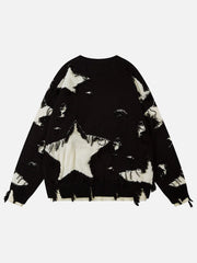 Aelfric Eden Star Distressed Fringe Sweater