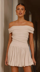 Manalla Mini Dress - Stone