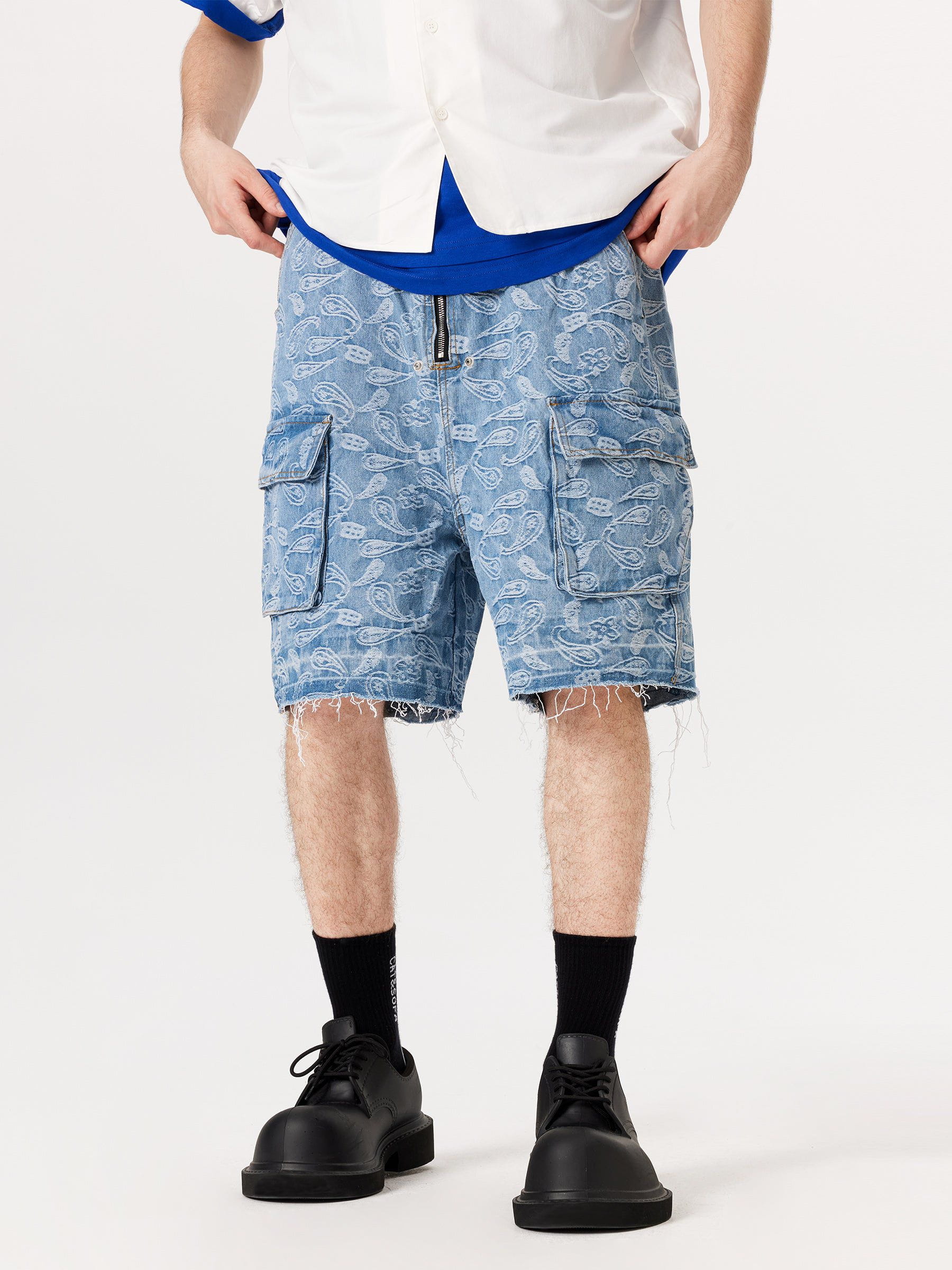 Aelfric Eden Bandana Jacquard Washed Jorts