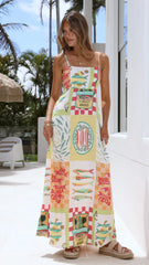 Zeena Maxi Dress - Sardinia Print