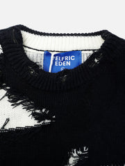 Aelfric Eden Star Distressed Fringe Sweater