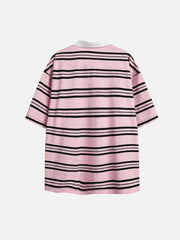 Aelfric Eden Vintage Stripe Polo Tee