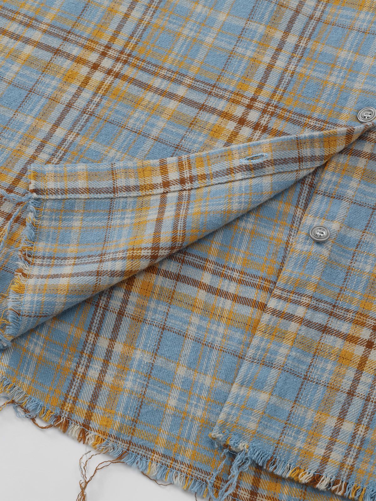 Aelfric Eden Gradient Plaid Pocket Short Sleeve Shirt