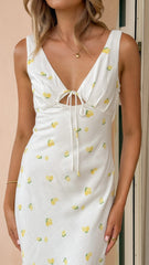 Lola Midi Dress - Limone