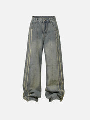 Aelfric Eden Fringe Distressed Washed Jeans