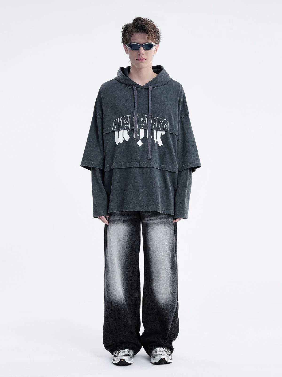 City of Love Vintage Patchwork Hoodie