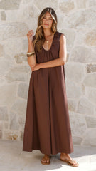 Scout Maxi Dress - Chocolate