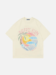 Aelfric Eden Graffiti Sunset Print Tee