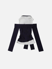 Aelfric Eden Patchwork Two Layer Long Sleeve Tee