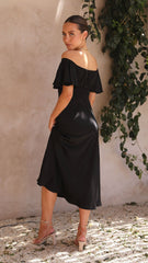 Louisa Midi Dress - Black